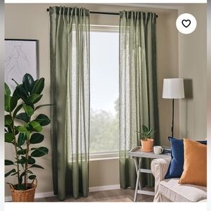 IKEA Dytag Linen Curtain set